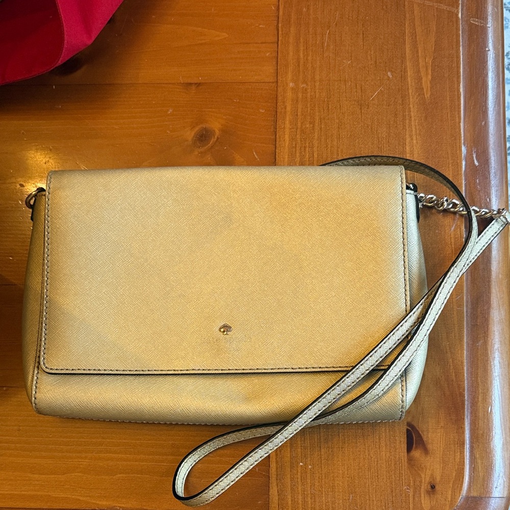Kate Spade Gold Crossbody Bag